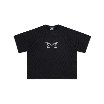 Mertra Layered Mesh Jersey (Black)