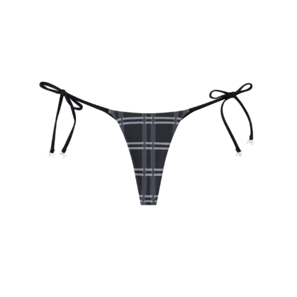 Merva Check Bikini Bottom (Black)