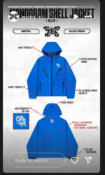 A Mertra Jacket Blue & Black
