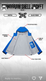 A Mertra Jacket Blue & Black