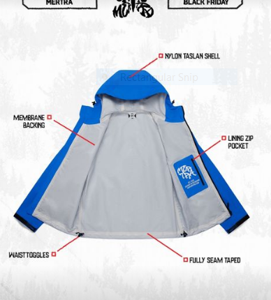 A Mertra Jacket Blue & Black